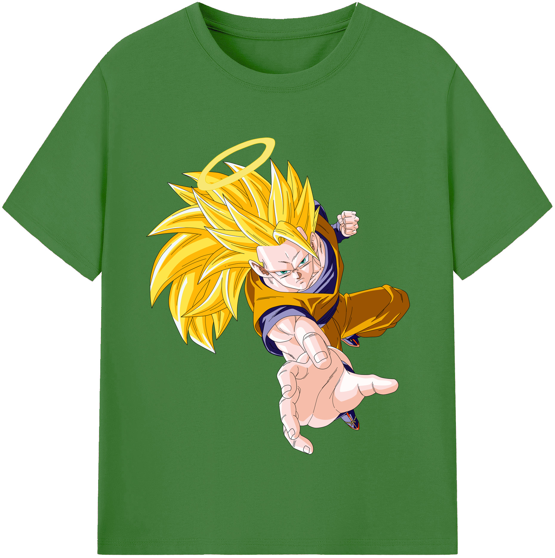 （画像用） ドラゴンボール 孫悟空（そん ごくう）Son Goku カカロット DRAGON BALL Kakarotto レディースカジュアルプリントTシャツ（綿100％）